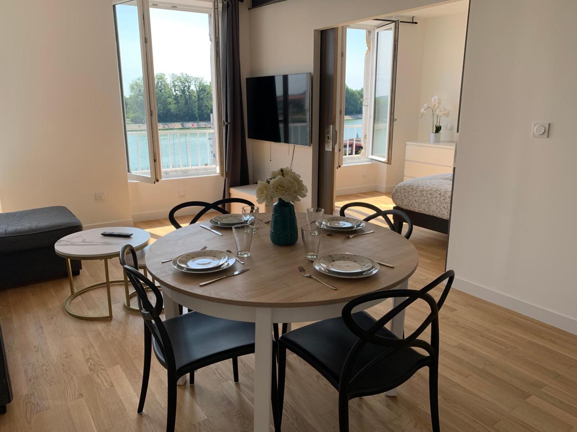 Appartement Neuf, Vue Sur Saone Mâcon Dış mekan fotoğraf