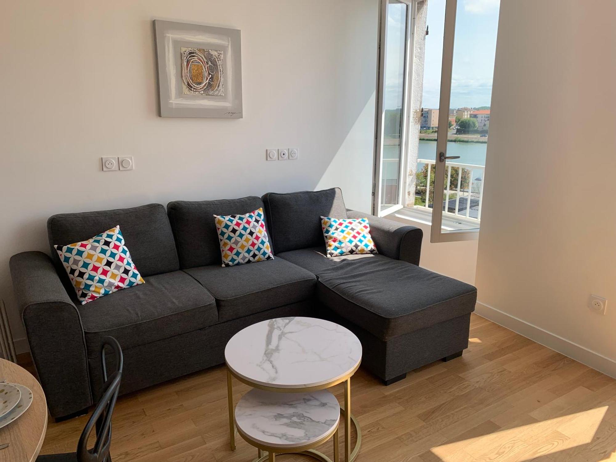 Appartement Neuf, Vue Sur Saone Mâcon Dış mekan fotoğraf